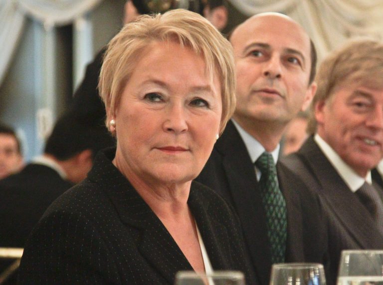   Pauline Marois, Premier of Quebec, at the Foriegn Policy Association luncheon where she delivered a keynote address on Thursday, Dec. 13, 2012, in New York. (AP Photo/Bebeto Matthews)  