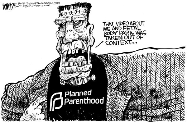 Editorial cartoon: Planned Parenthood’s ‘Frankenstein monster’