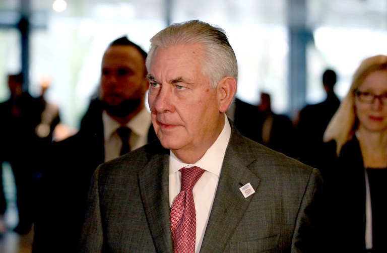 Tillerson's comments struck some journalists as a lack of understanding why media travels with officials. (Oliver Berg/pool photo via AP)