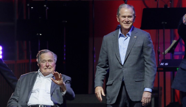 Fox News host Laura Ingraham slammed former Presidents George W. Bush, George H.W. Bush for not voting for Donald Trump in the 2016 election. (AP Photo/LM Otero)