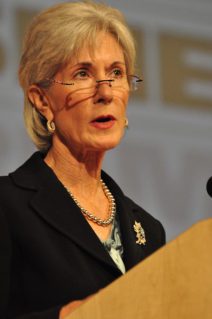 Kathleen Sebelius speaks at the University of Miami. (Via Flickr Commons)