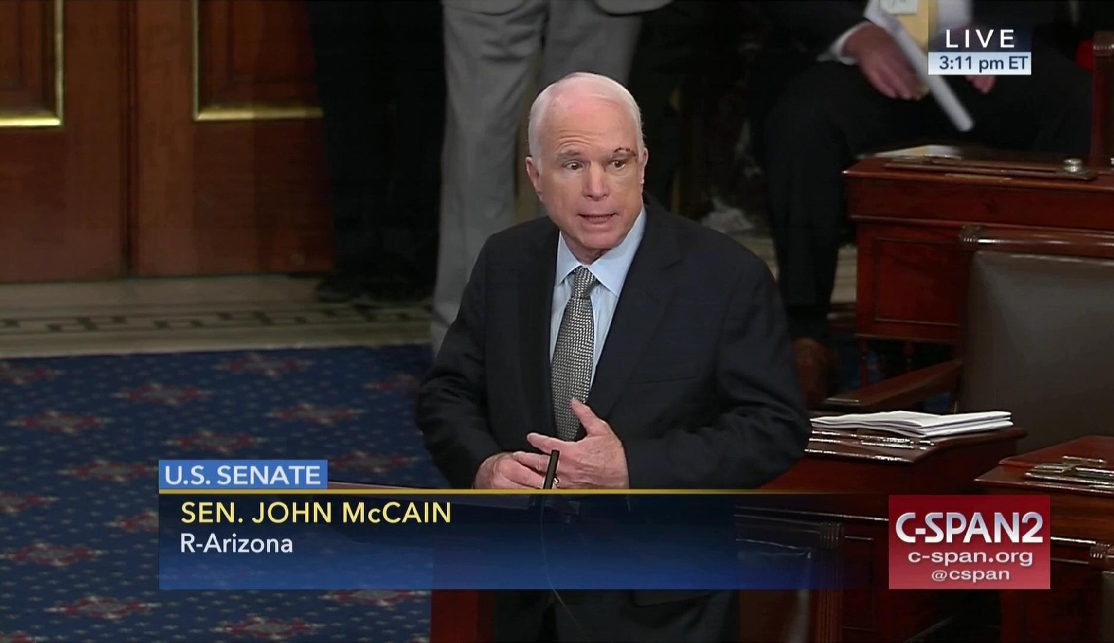 McCain’s impassioned speech as he returns to the Senate: FULL TEXT
