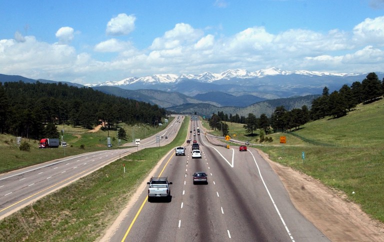 A federal gas tax financed 90 percent of the cost of Interstate highways, with states paying the other 10 percent. (AP/Ed Andrieski)