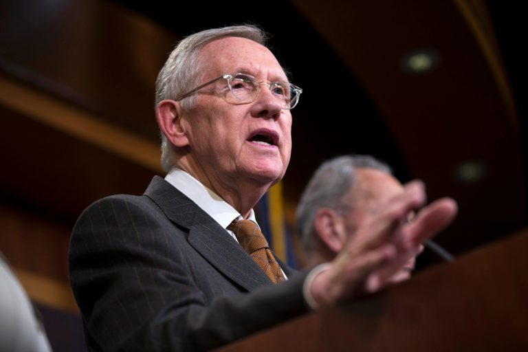 Former Senate Minority Leader Harry Reid.Â 
