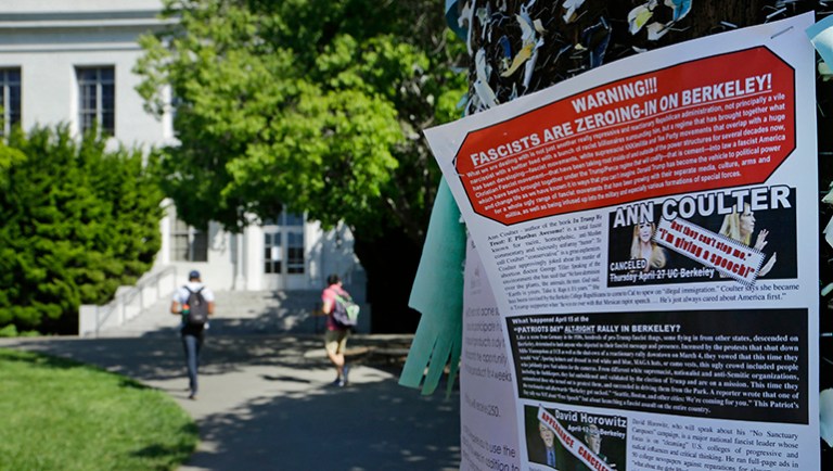 The Berkeley College Republicans should be lauded for filing a free-speech lawsuit in response to their school's handling of Ann Coulter's speaking engagement. (AP Photo/Ben Margot)