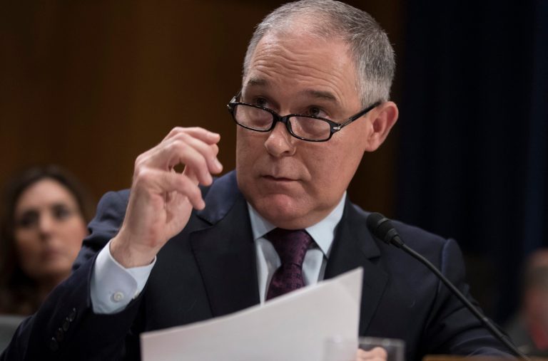 Senate Environment and Public Works Committee Chairman John Barrasso, R-Wyo., announced Friday that the vote on the nomination of Oklahoma Attorney General Scott Pruitt will be held Feb. 1. (AP Photo/J. Scott Applewhite)
