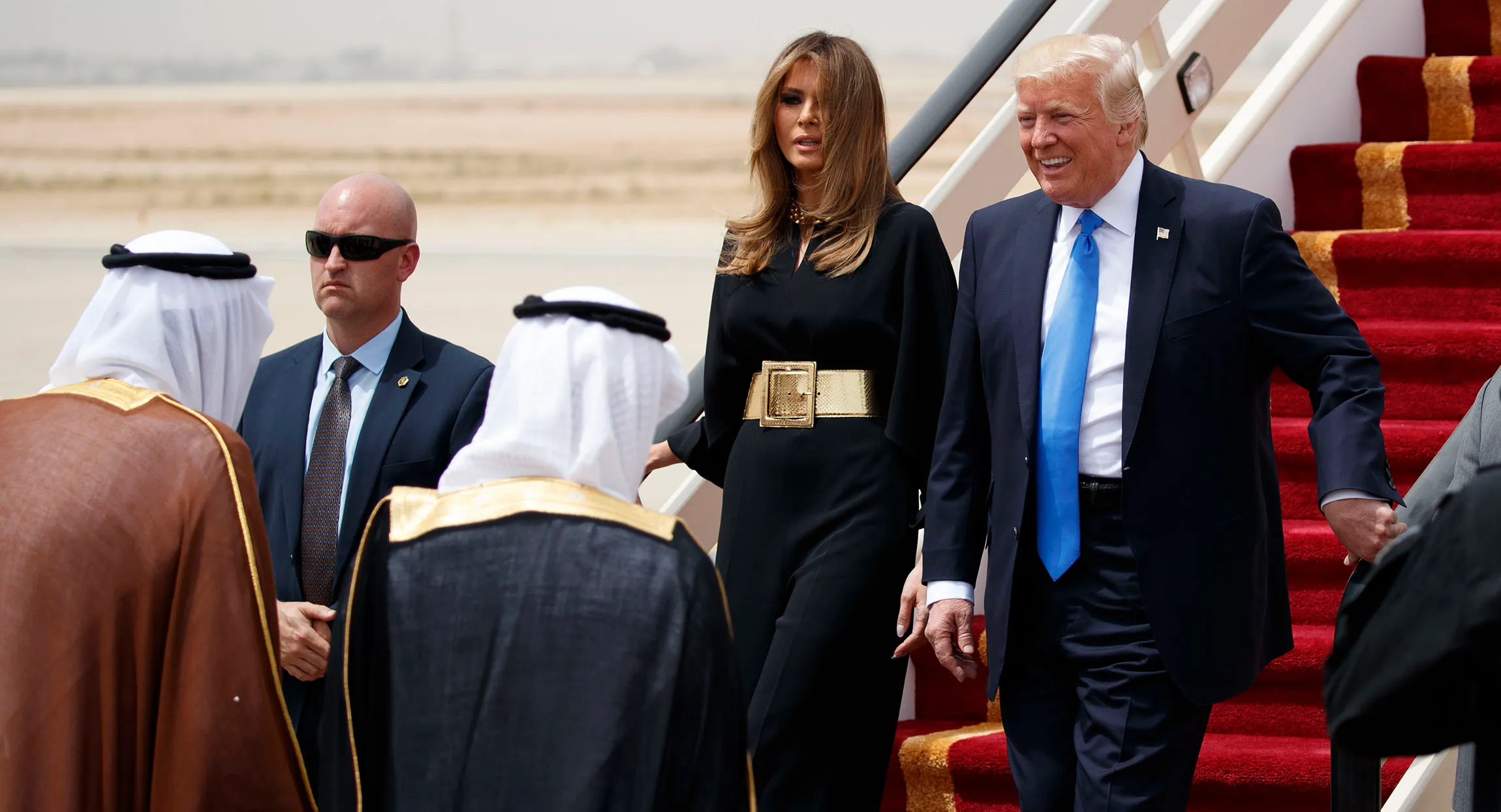 Trump touches down in Saudi Arabia for first overseas trip
