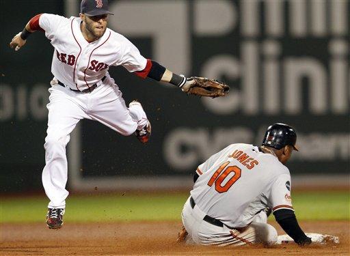 Boston salvages split to keep wild-card lead at 2