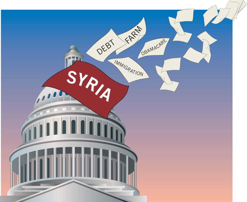 Syria vote pushes immigration, other issues to the back burner