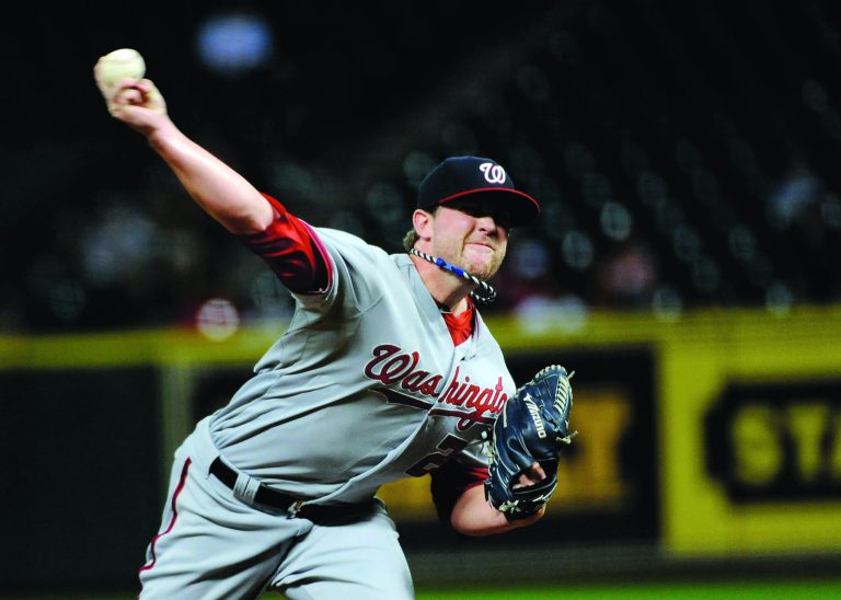 Pat Sullivan/AP
Washington reliever Drew Storen had a 2.37 ERA last season but allowed four runs in the ninth in the deciding game of the NLDS.