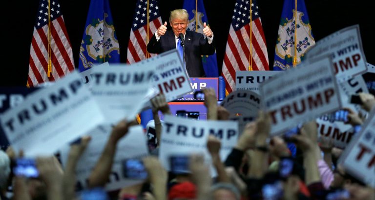 Two new Indiana polls show Trump with a lead in the state. (AP Photo/Charles Krupa)