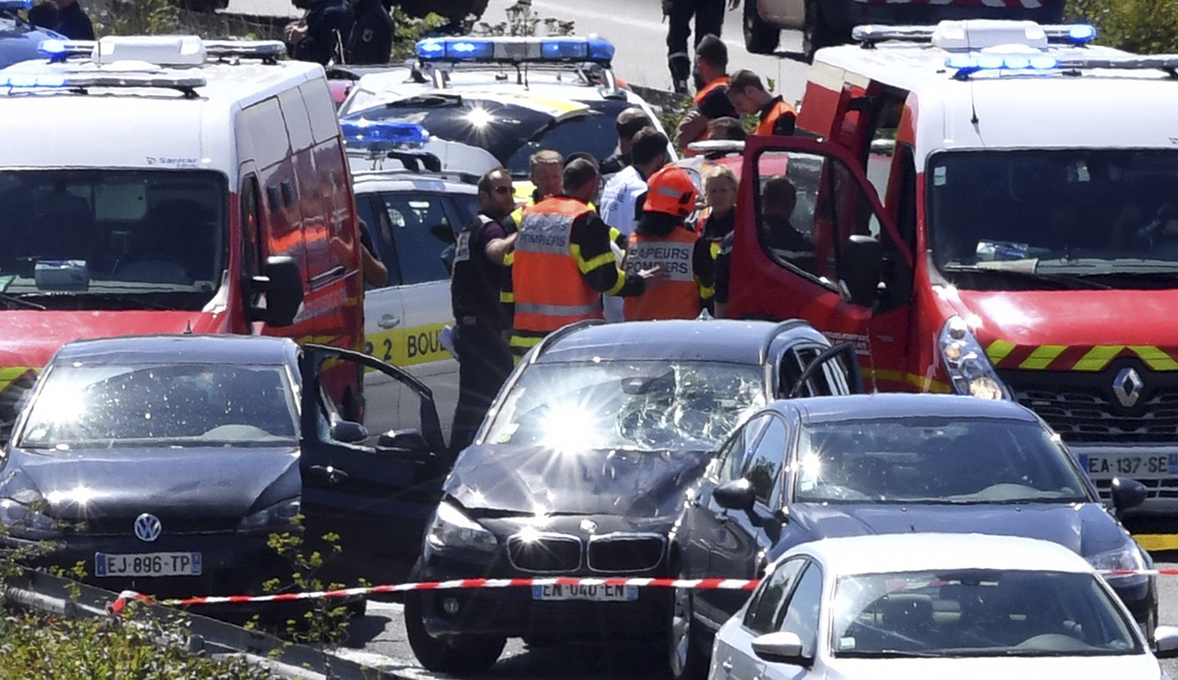 French soldiers struck in possible terrorist attack near Paris