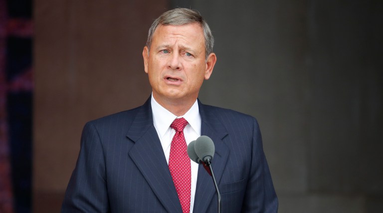 President-elect Trump on Thursday briefly met with Chief Justice John Roberts ahead of the swearing-in ceremony on Friday, when Roberts will administer the presidential oath of office. (AP Photo/Pablo Martinez Monsivais, File)