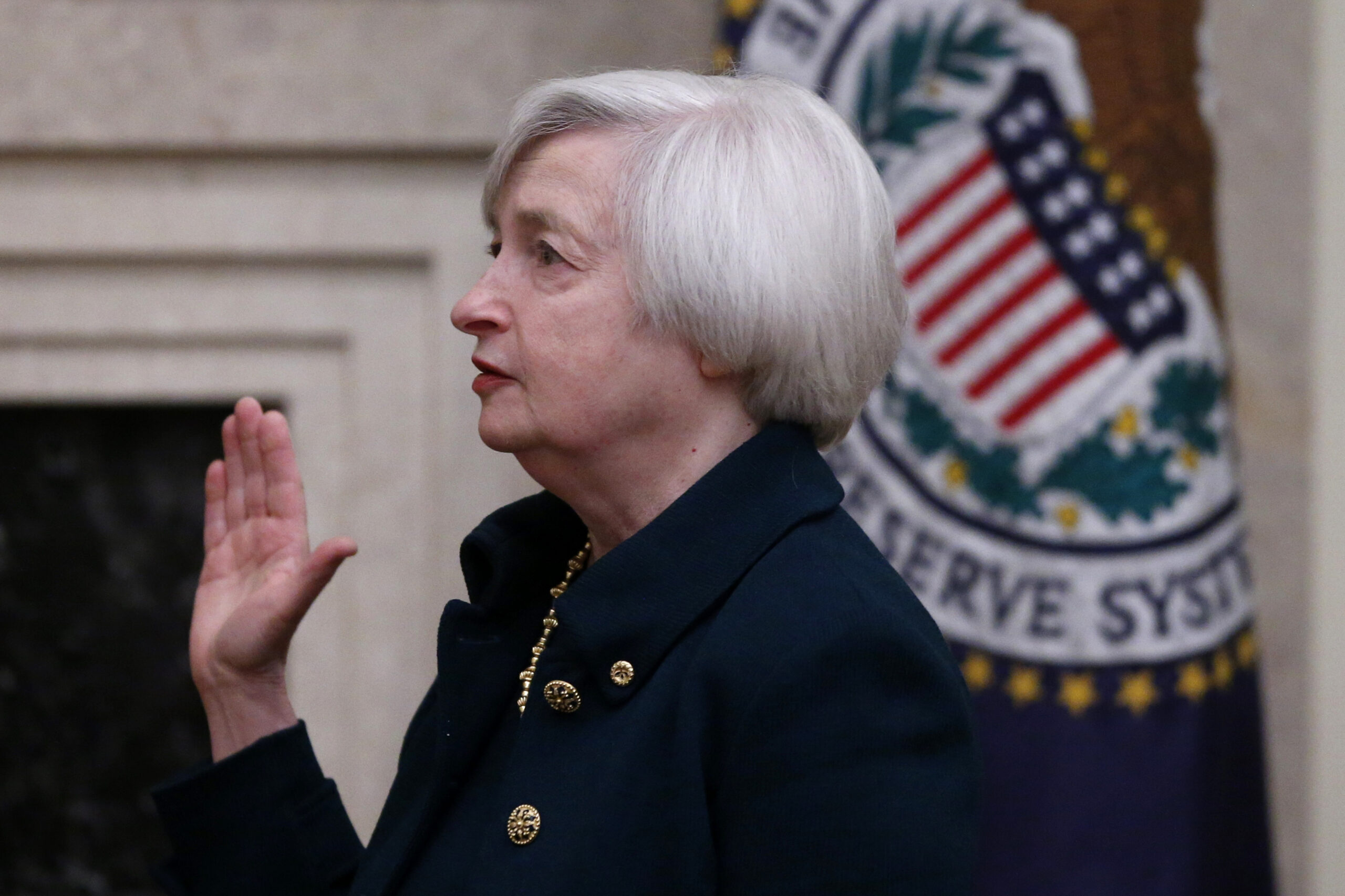 Yellen sworn in as Fed chair, succeeding Bernanke