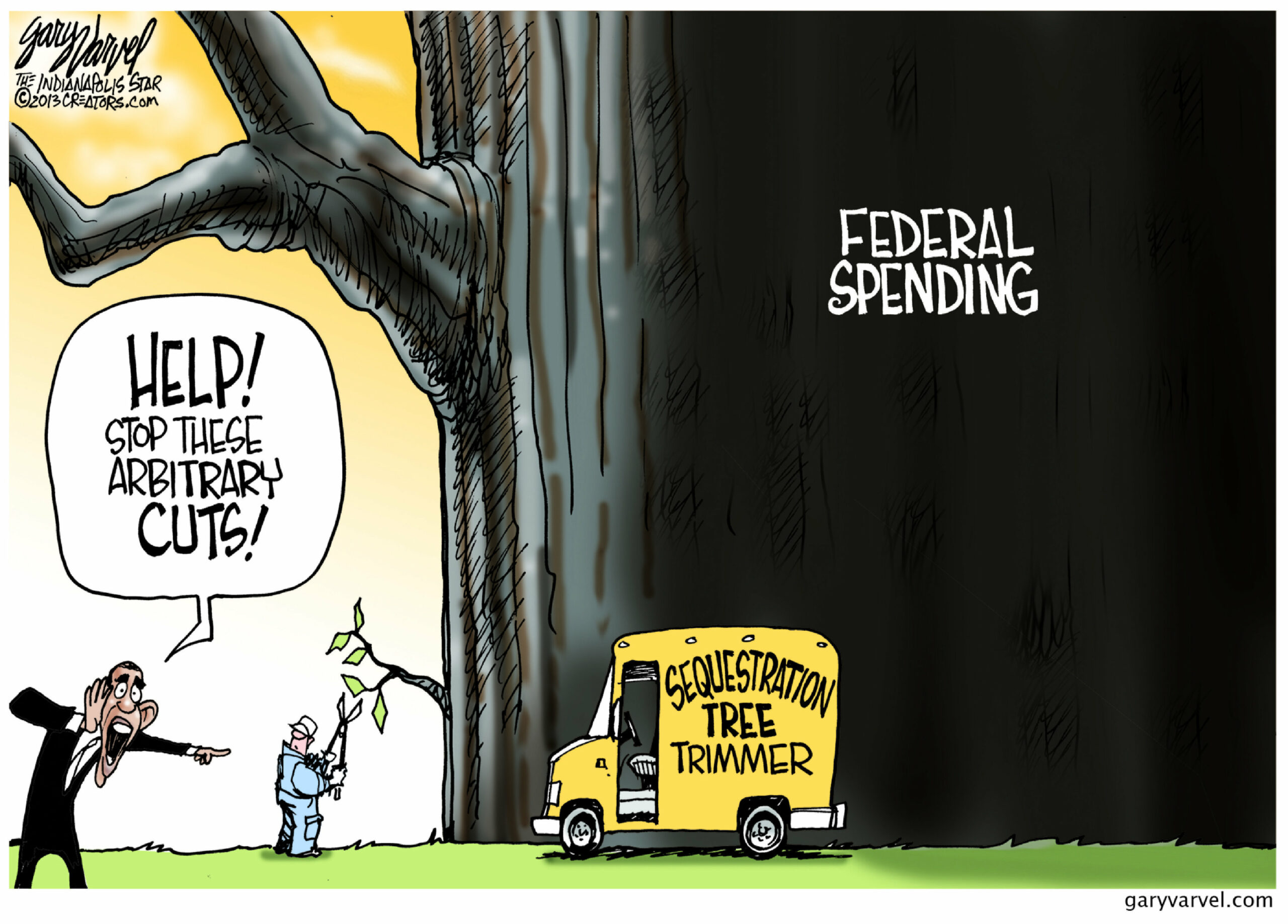 Cartoon for Feb. 28: Trimming the tree