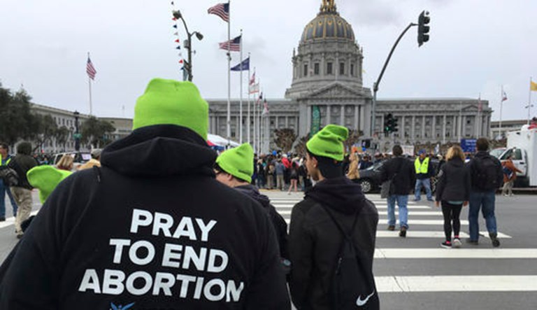 Anti-abortion activists have urged congressional leaders for a vote because they want to have senators on the record with their vote ahead of the midterm elections. (AP Photo/Jocelyn Gecker)