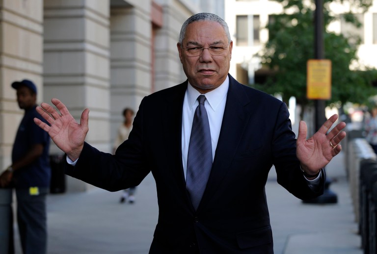 Former Secretary of State Colin Powell defended his use of private email after Democrats on the House Oversight Committee released an exchange between him and Hillary Clinton. (AP Photo/Susan Walsh, File)