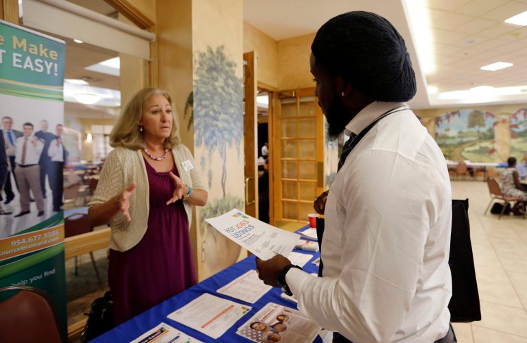 Applications for unemployment benefits rose by 13,000 to 282,000 in the first week of December, the Labor Department reported Thursday. (AP Photo/Lynne Sladky)