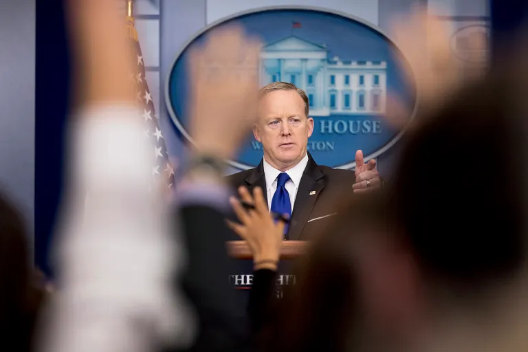 Krauthammer said the separation of powers, along with the press, have tapered the White House's ambitions. (AP Photo/Andrew Harnik)