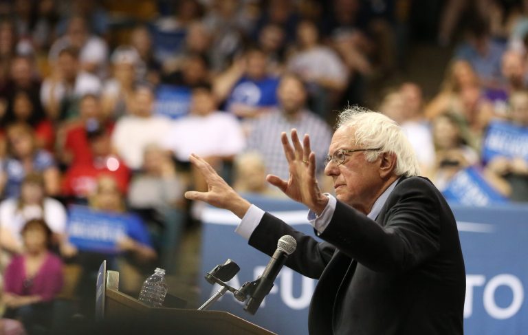 Journalists and commentators are turning away this week after a chaotic Democratic convention in Nevada and a slash-and-burn statement from Bernie Sanders against the party's leadership. (Danielle Peterson/Statesman-Journal via AP)