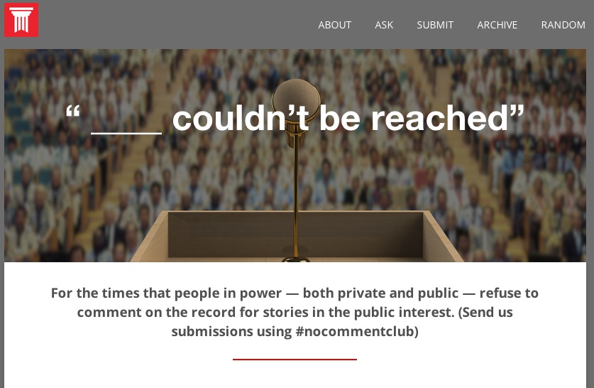 ‘No comment’ won’t cut it for officials anymore, thanks to new blog