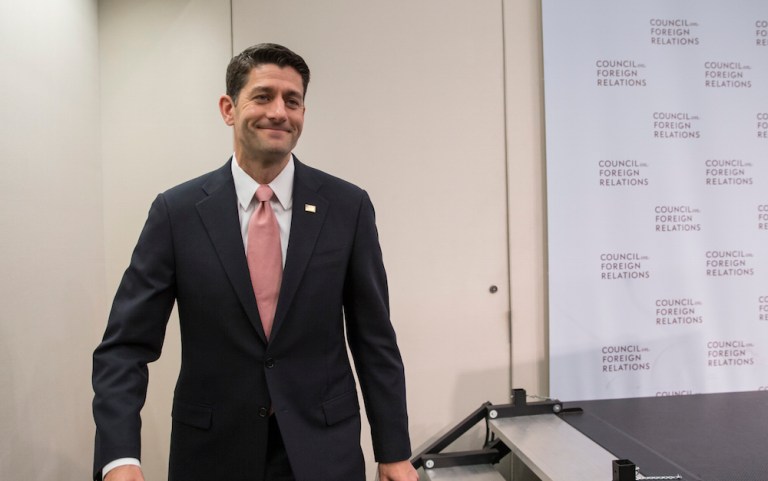 House speaker moves to pre-empt efforts to deny Trump the nomination. (AP Photo/J. Scott Applewhite)