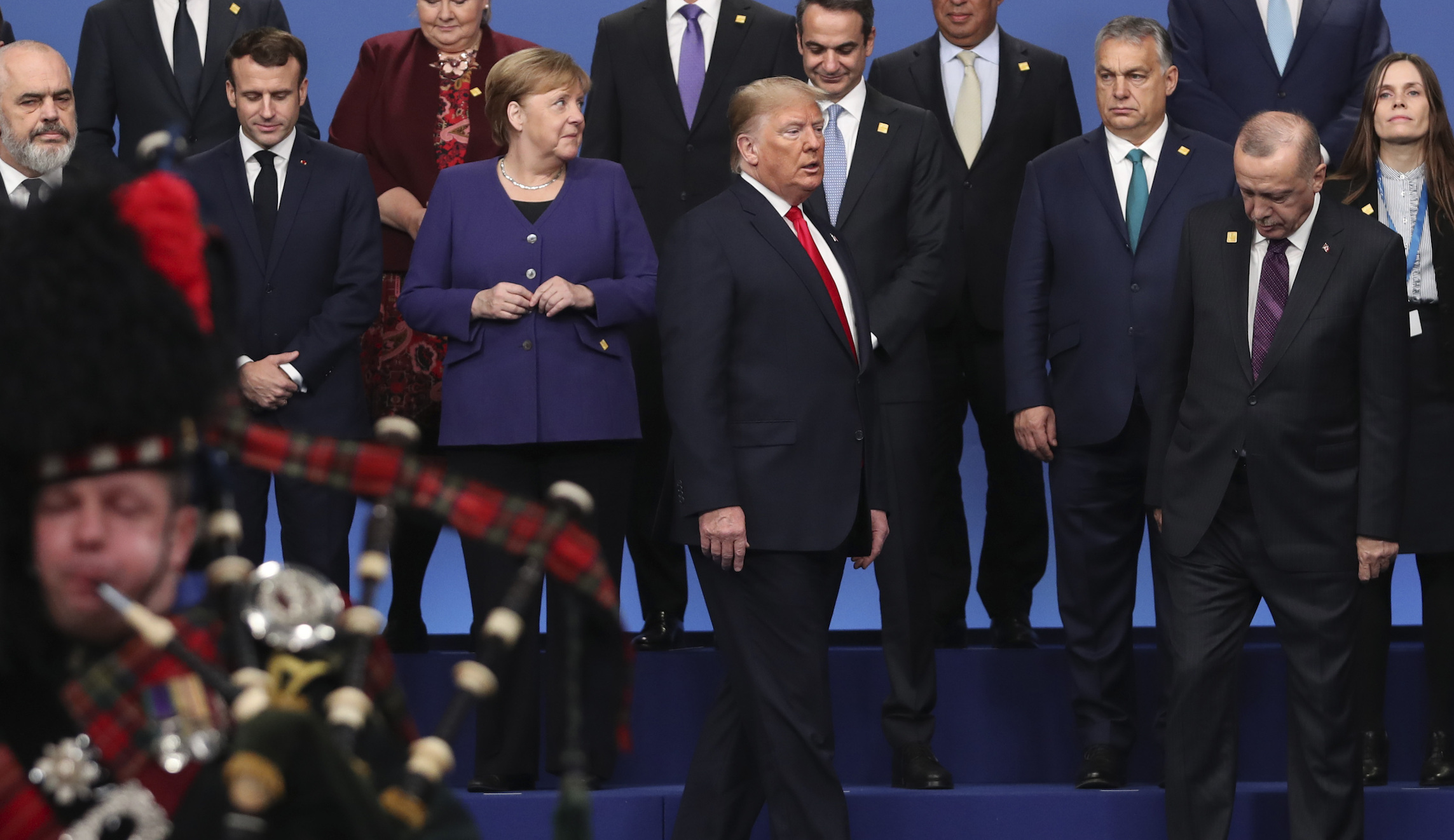 Trump abandons planned press conference after other leaders ridicule him
