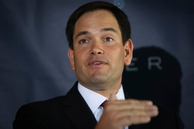 Sen. Marco Rubio, the Tea Party darling and possible 2016 presidential hopeful, gave a foreign policy speech sponsored by various groups at the University of Texas. (Graeme ÃÂ Jennings/Washington Examiner)