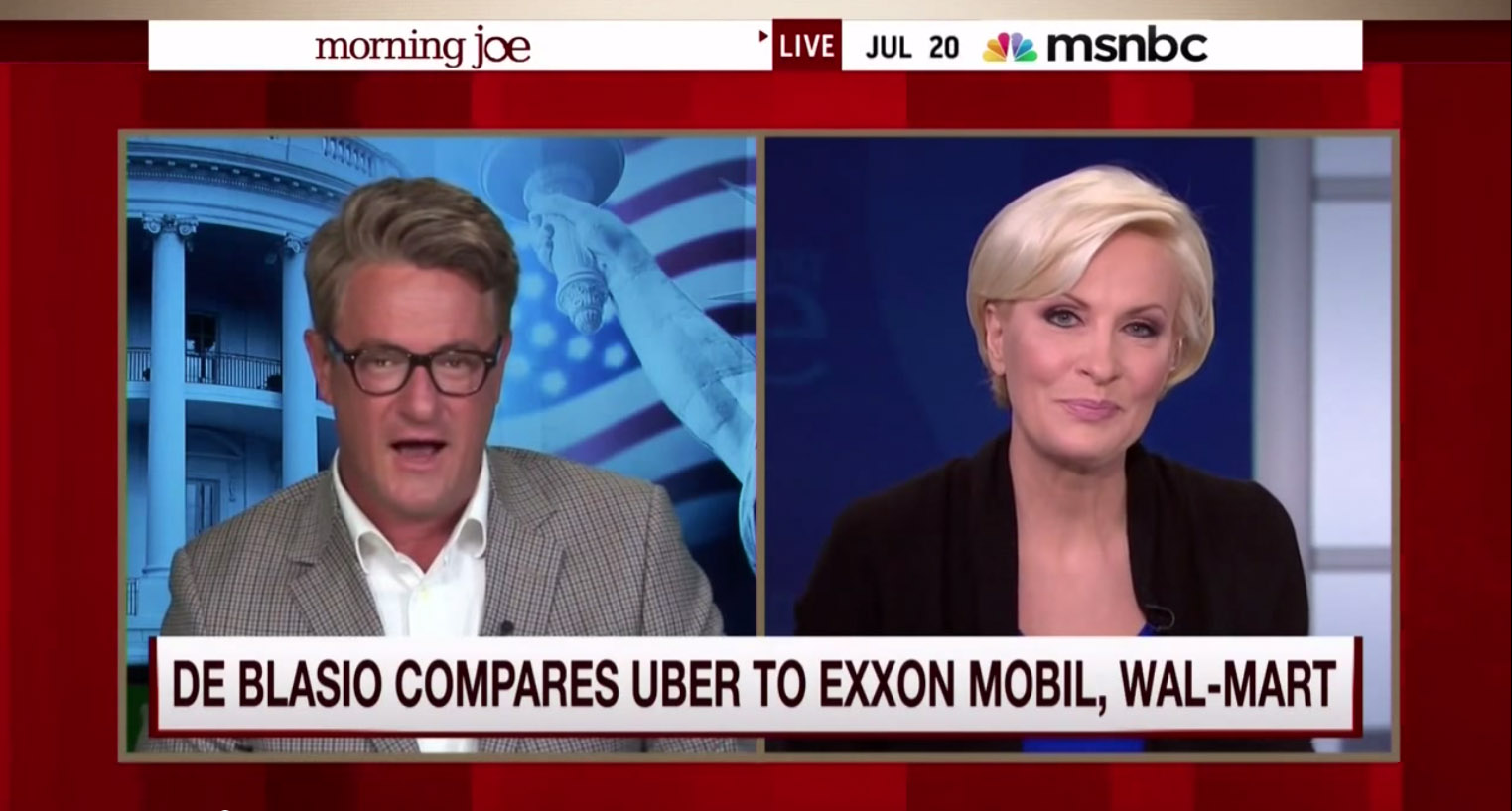‘Morning Joe’ hits De Blasio for attacking Uber