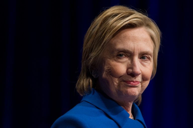 —œI’m going to let her answer for that,—? Robby Mook said. (AP Photo/Cliff Owen)