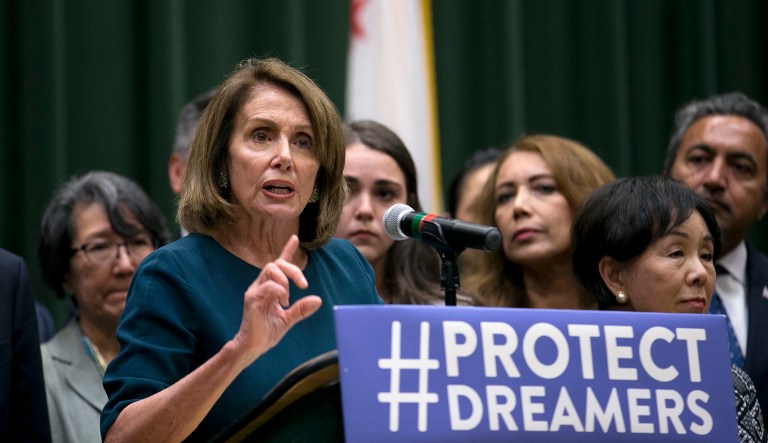 A majority of Democrats want to keep the scope small, but appear willing to give Republicans more money to build up fencing, sensors, drones, and the like along the border if it means providing a pathway to citizenship for the 800,000 DACA recipients. (AP Photo/Rich Pedroncelli, File)