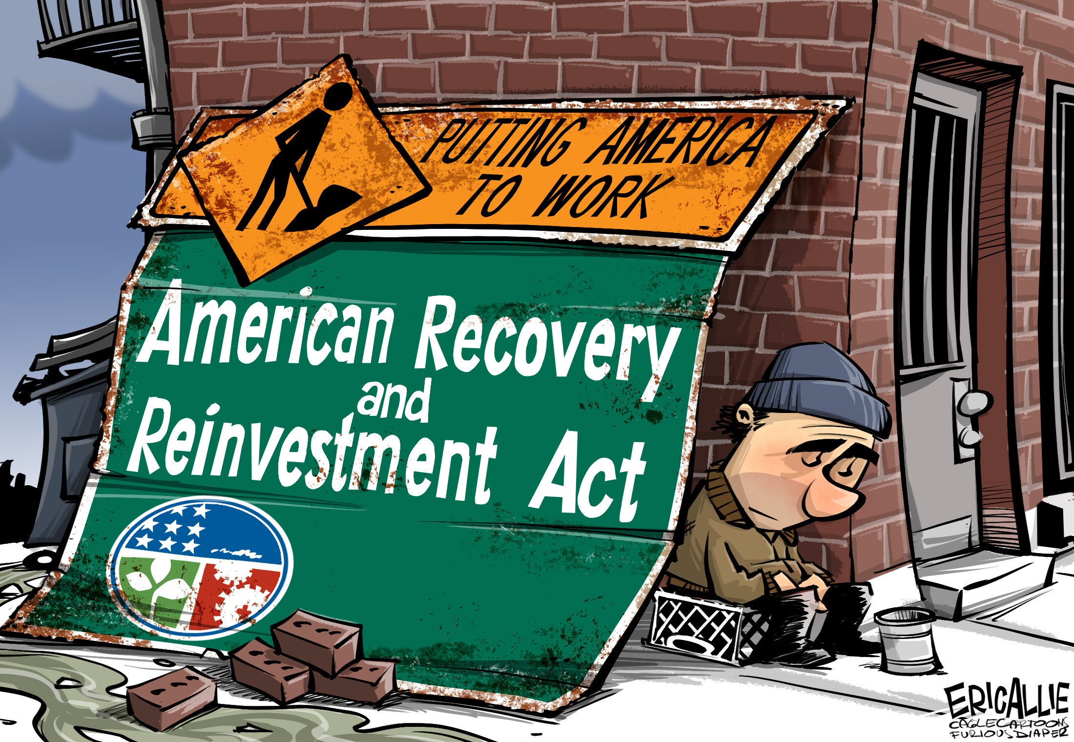 Editorial cartoon: Putting America to work