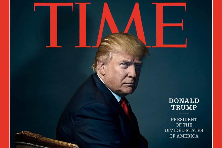 Time, however, routinely names each newly elected president its person of the year. (Nadav Kander for Time Magazine via AP)