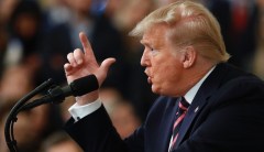 ‘FBI lovers’: Trump trashes ‘lowlifes’ Peter Strzok and Lisa Page at impeachment celebration