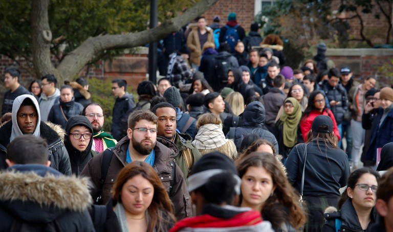 College attendance is associated with higher homeownership rates by age 25, the New York Fed found. (AP Photo/Bebeto Matthews, File)