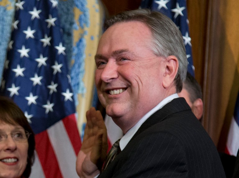 Rep. Steve Stockman, R-Texas, invited a rodeo clown who performed in a President Obama mask to come to Texas. (AP File)