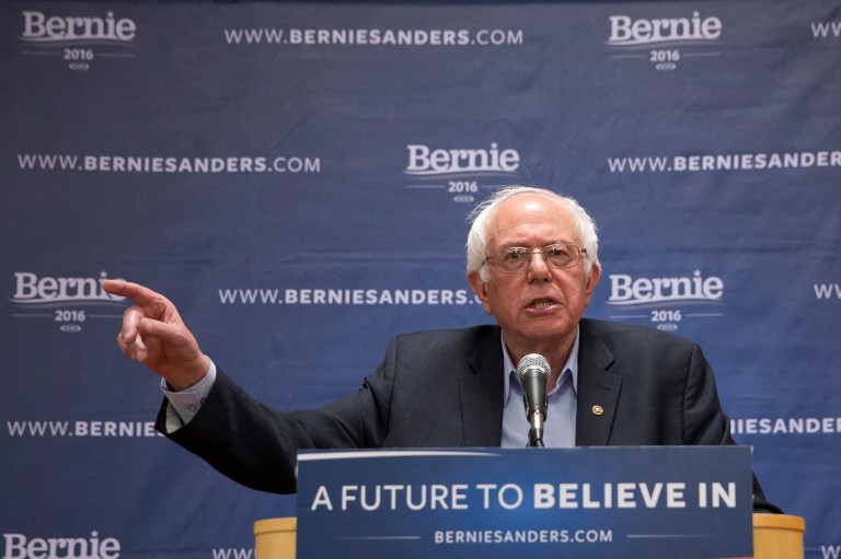 Democratic presidential candidate Sen. Bernie Sanders said Sunday that rival Hillary Clinton used racially-coded language in 1996 when she cited 