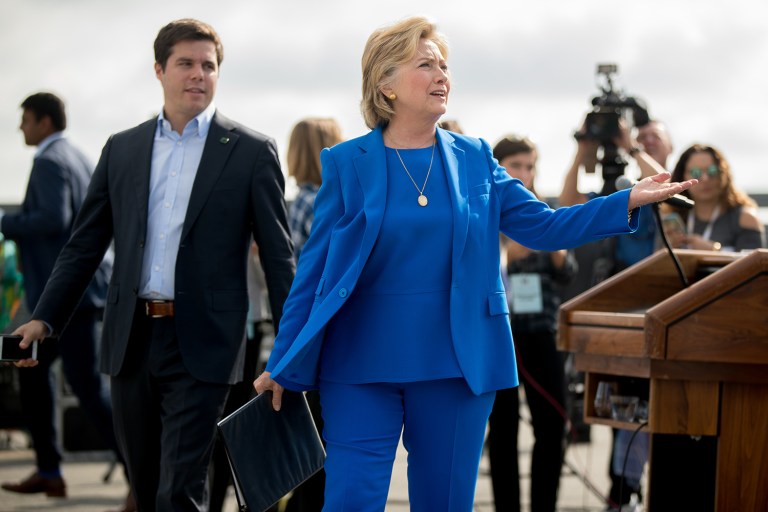 Hillary Clinton tried to recover from her 