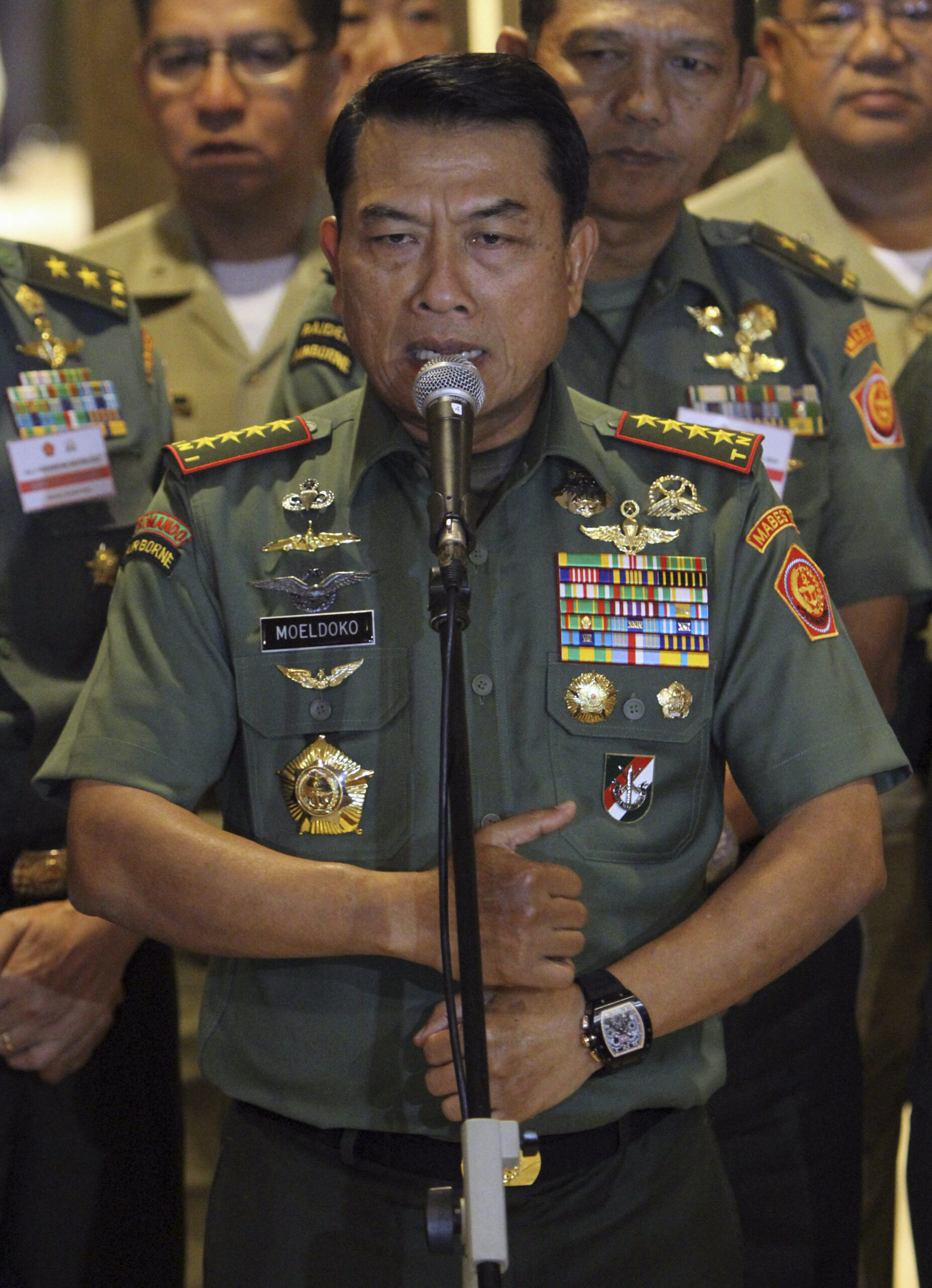 Indonesian general says his flashy watch is a fake