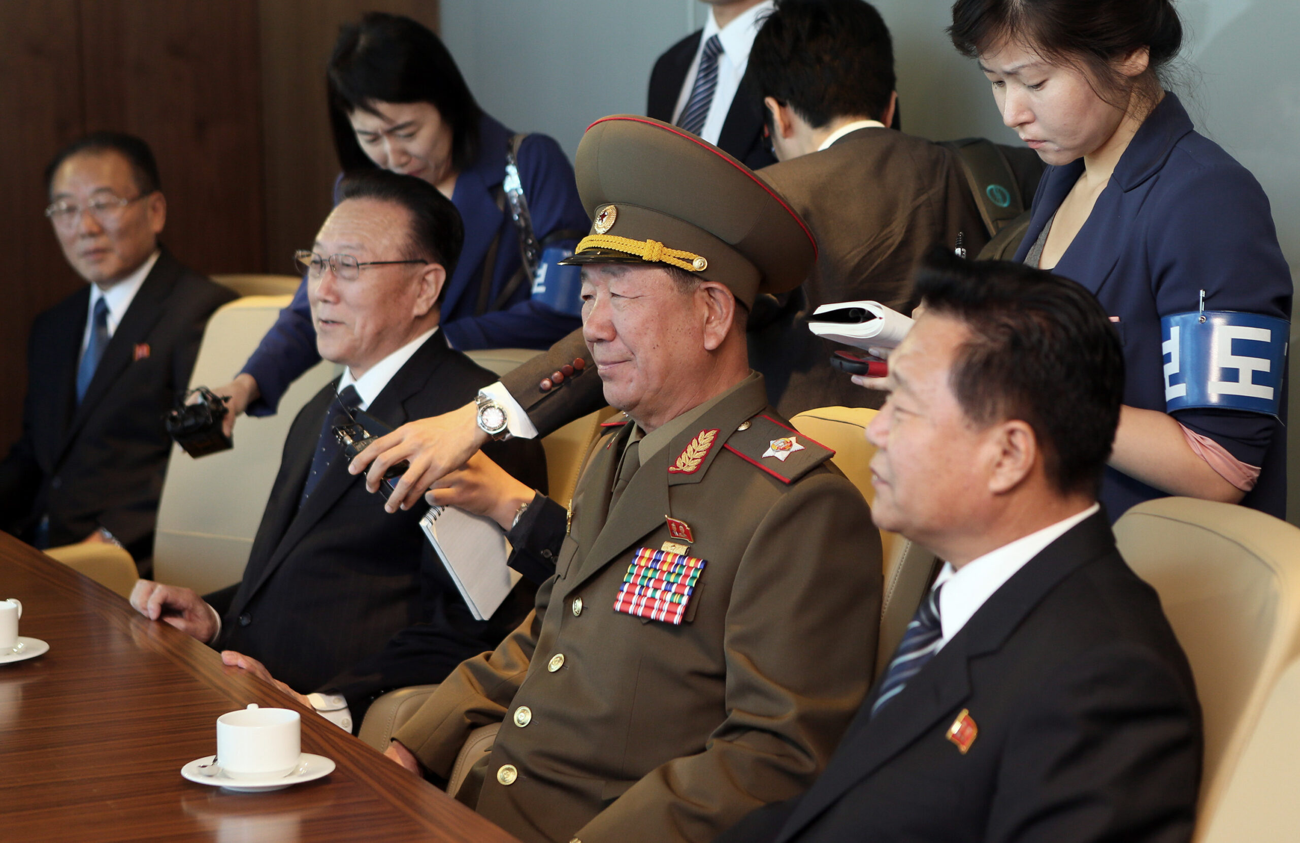 North Korea’s No. 2 visits South for rare talks