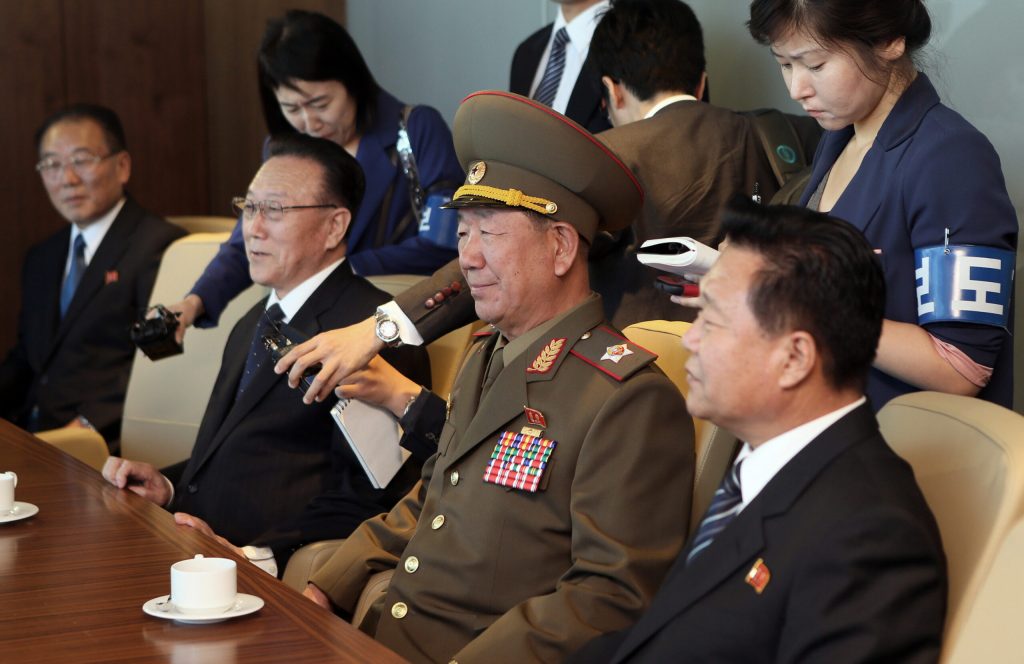 North Korea’s No. 2 visits South for rare talks