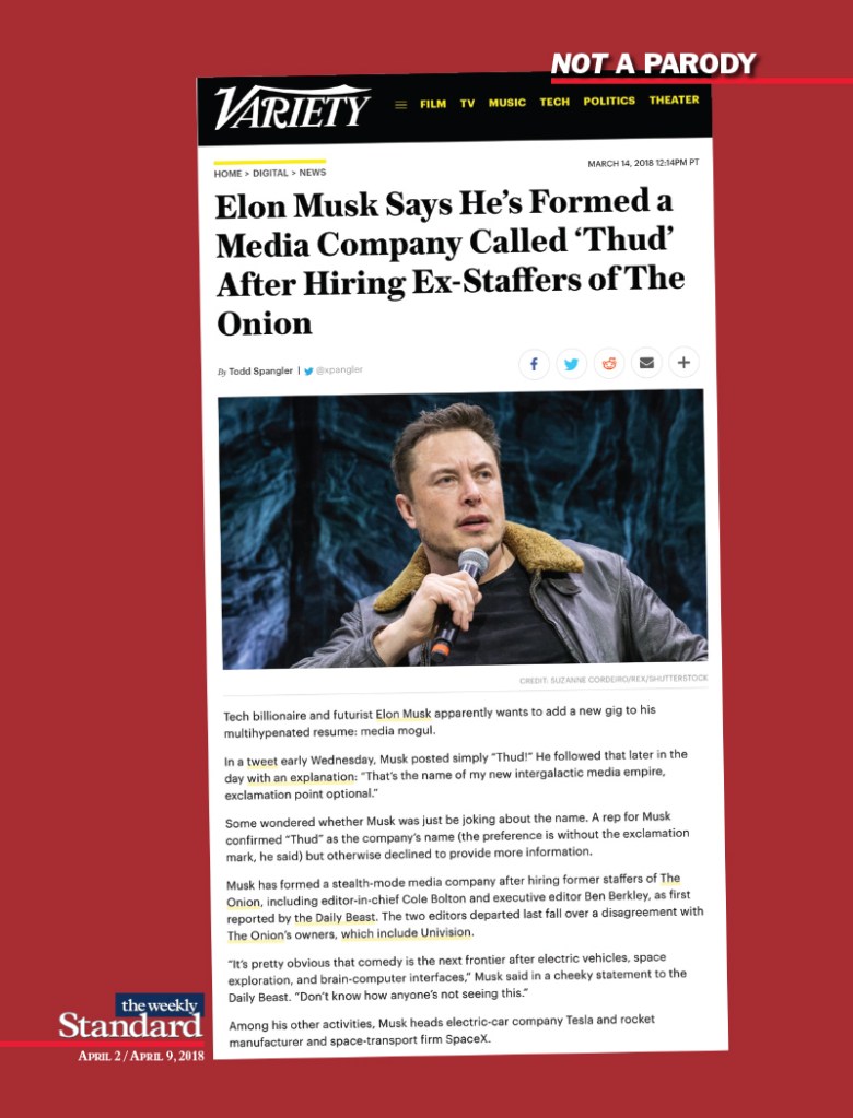 Elon Musk Raids ‘The Onion’