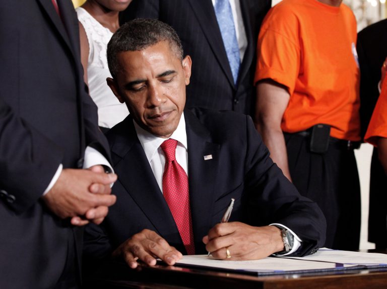 A president could sign a law passed by congress only to have a future president choose to ignore the law. (AP file)