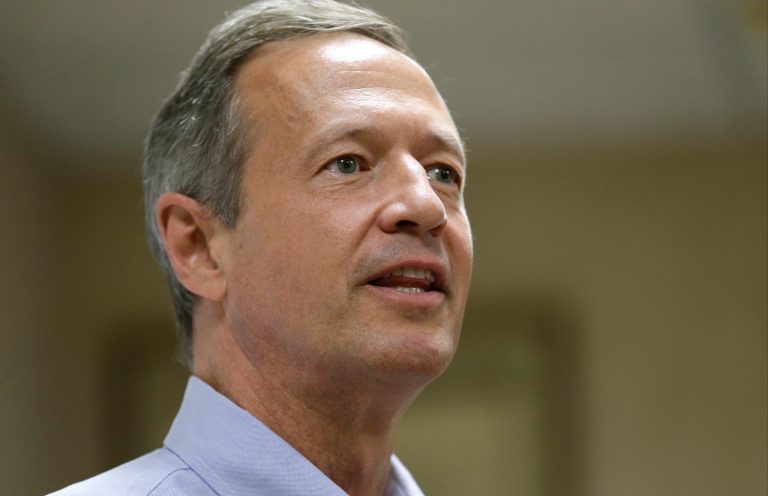 Democratic presidential candidate, former Maryland Gov. Martin O'Malley, speaks during a meet & greet with local residents, Saturday, Aug. 22, 2015, in Indianola, Iowa. (AP Photo/Charlie Neibergall)