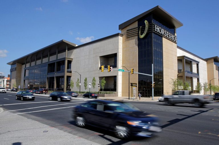 This Aug. 25, 2014 picture shows the Horseshoe Casino in Baltimore. The casino opened its doors Tuesday, and it's the last of five to open in Maryland after lawmakers legalized gambling in the state. Baltimore Mayor Stephanie Rawlings-Blake called the casino a 