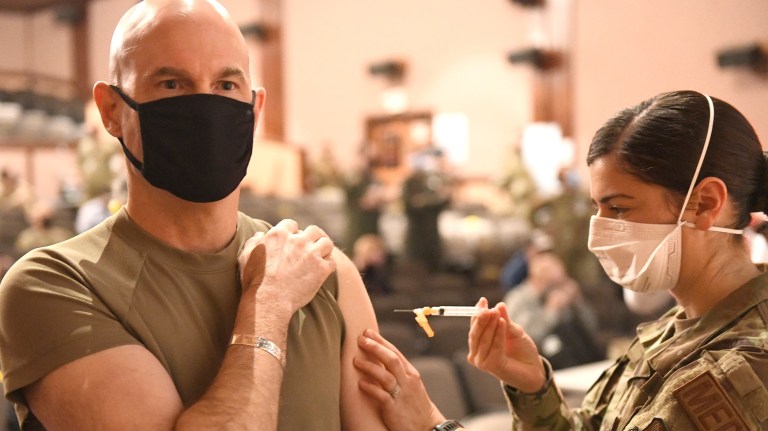 Deploying troops and critical national security personnel refuse coronavirus vaccine