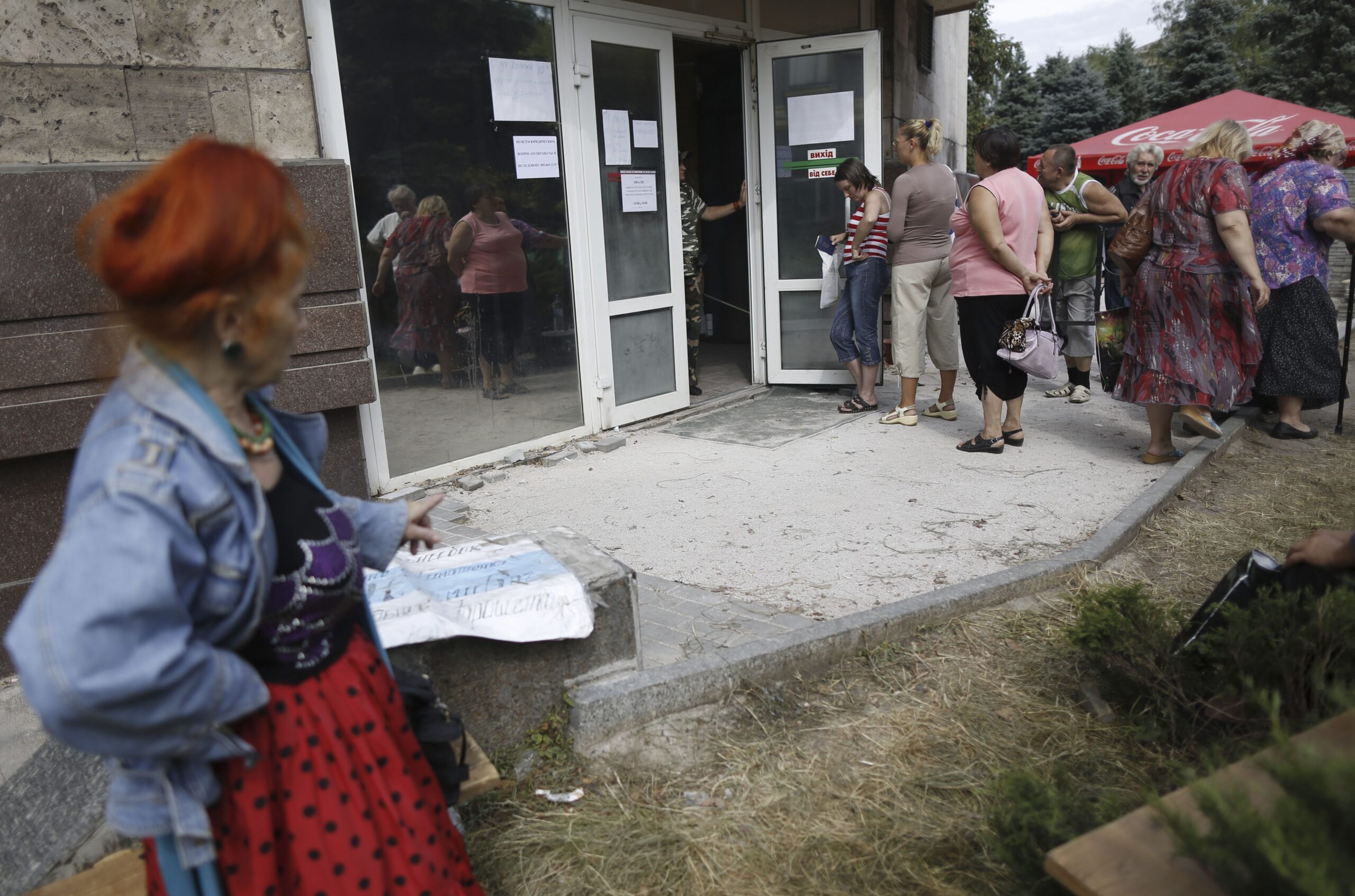 Ukraine’s rebel capital seeks ersatz normality