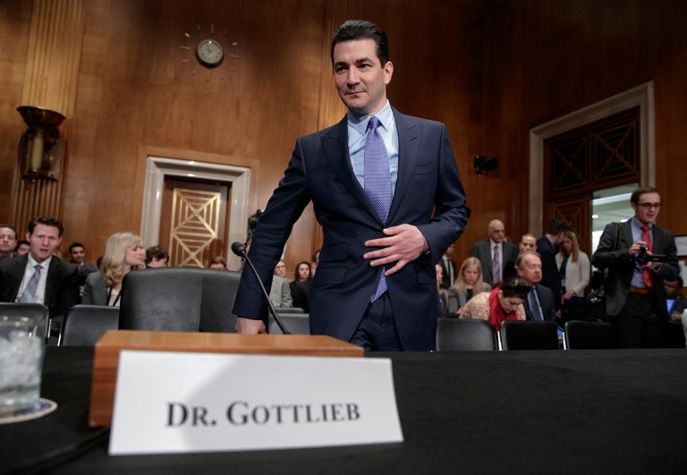 Gottlieb's next step is the Senate floor, where senators are expected to confirm him. (AP Photo/J. Scott Applewhite)