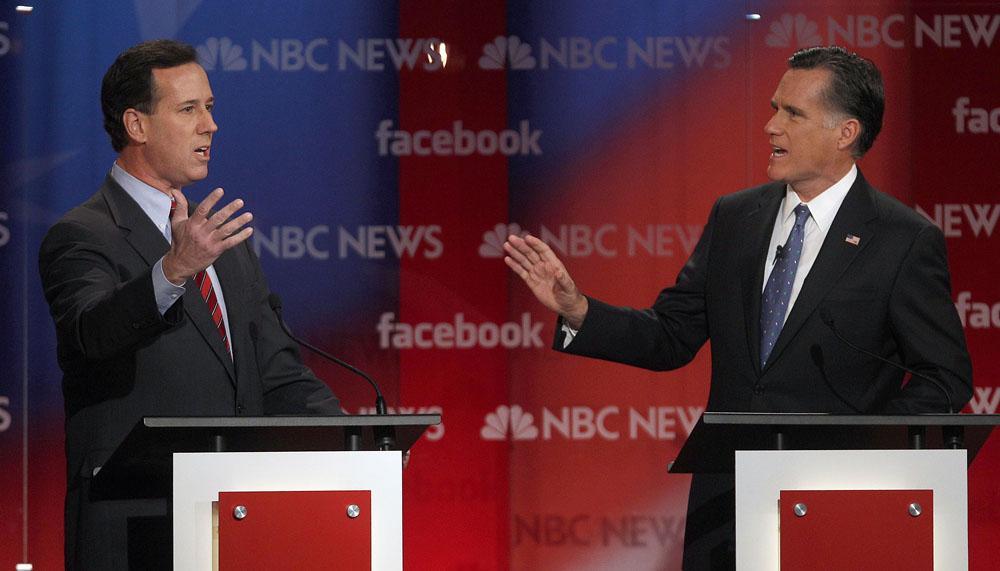 GOP candidates rip into Romney in second debate