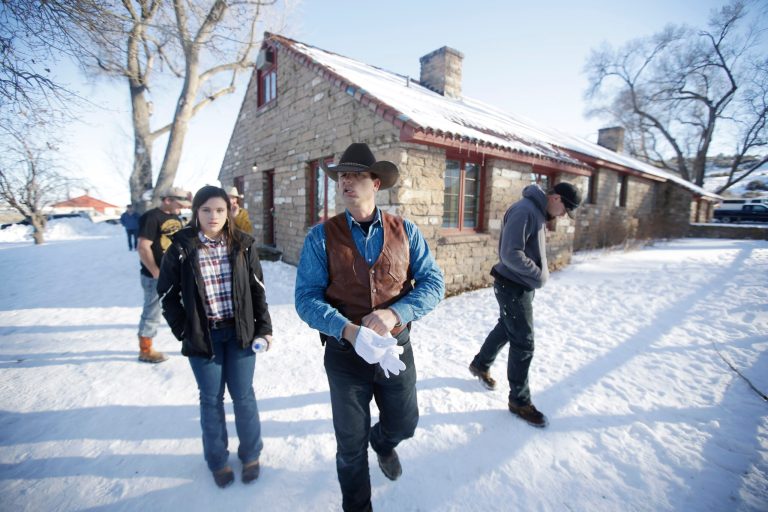 Ward met with Ammon Bundy Thursday and tried to reason with him, promising him safe passage out of the state. (AP Photo/Rick Bowmer)